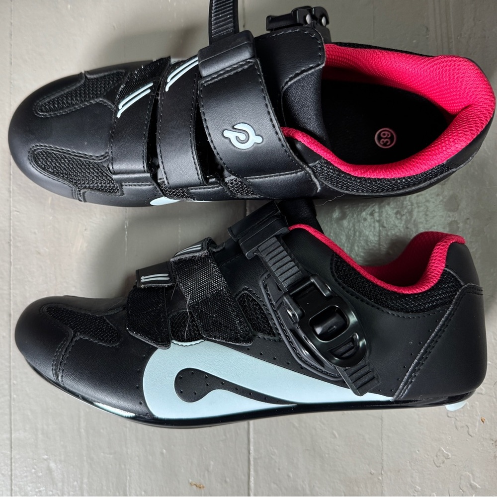 Peloton Black and White Cycling Sneakers